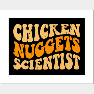 Chicken Nuggets Scientist T Shirt For Women Men T-Shirt Posters and Art